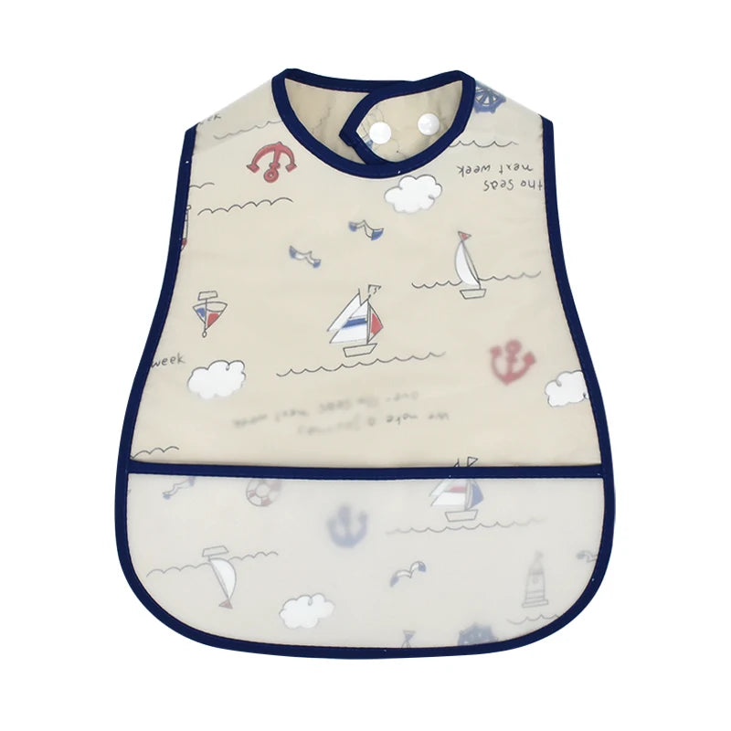 Waterproof Pocket Lunch Feeding Bibs Adjustable