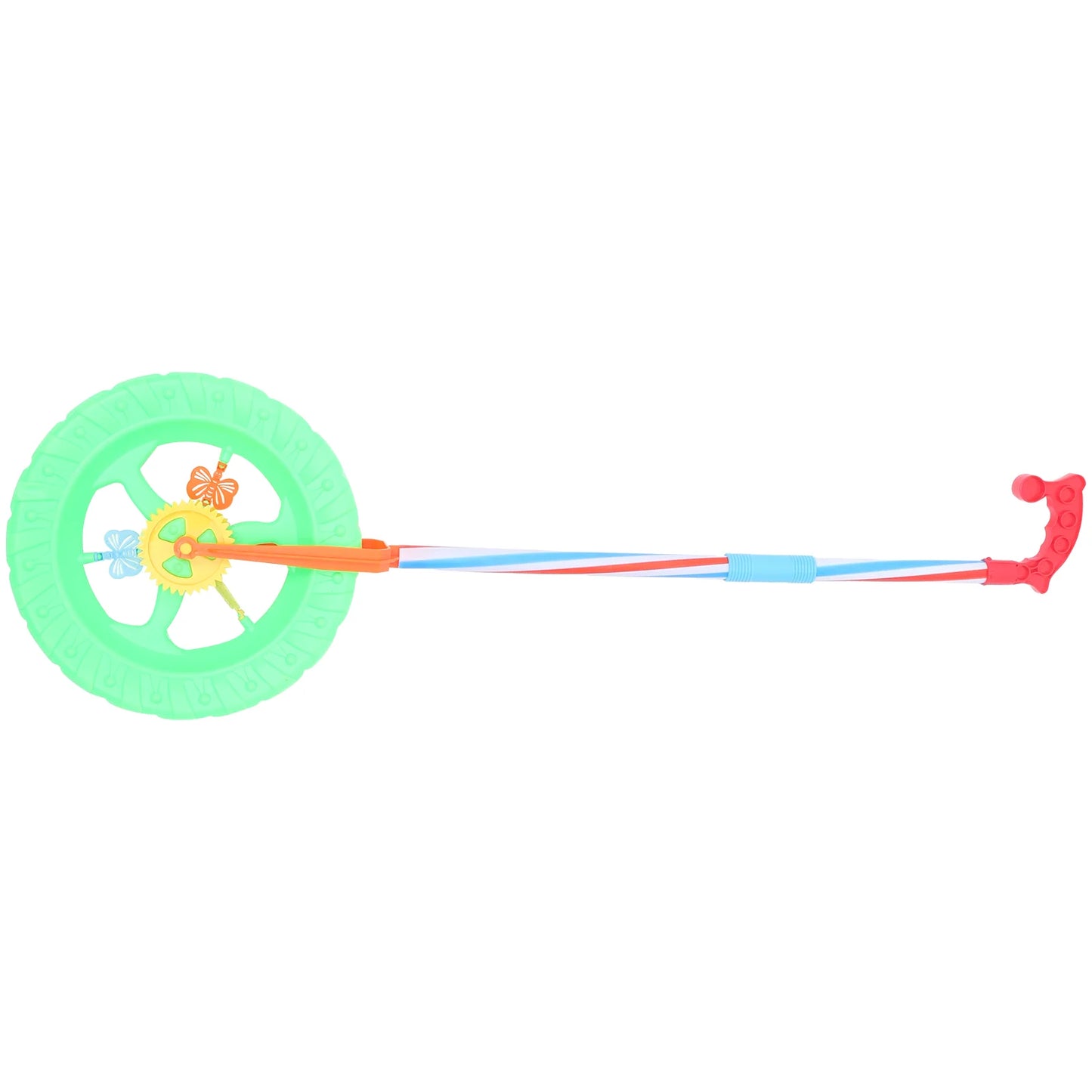 Children'S Baby 2-Section Walking Stroller With Wheels Toddler Stroller Push Walker Wheels Learning Along Pvc Color Random