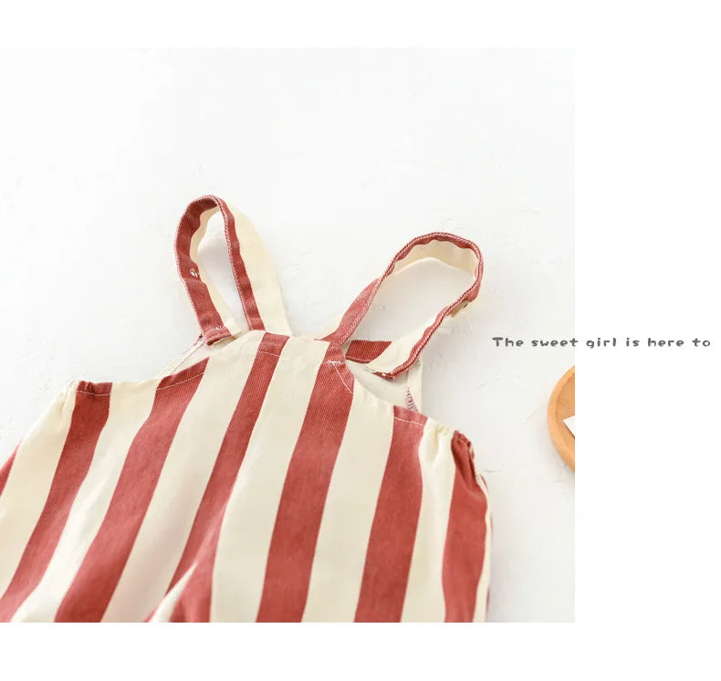 Rompers Striped Overall Jumpsuit