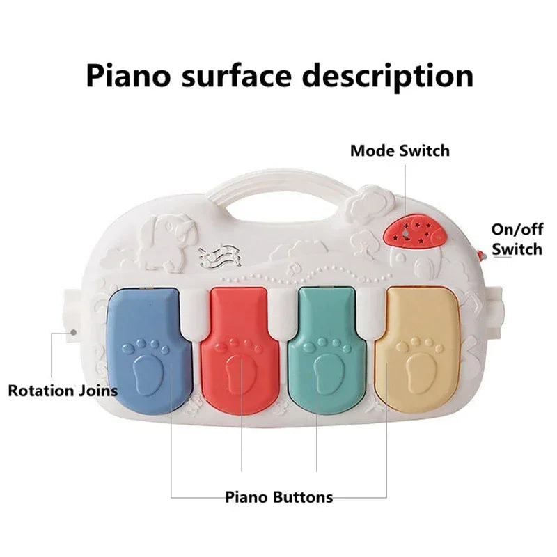 Activity Music Rack Play Mat Puzzle Carpet Piano Keyboard