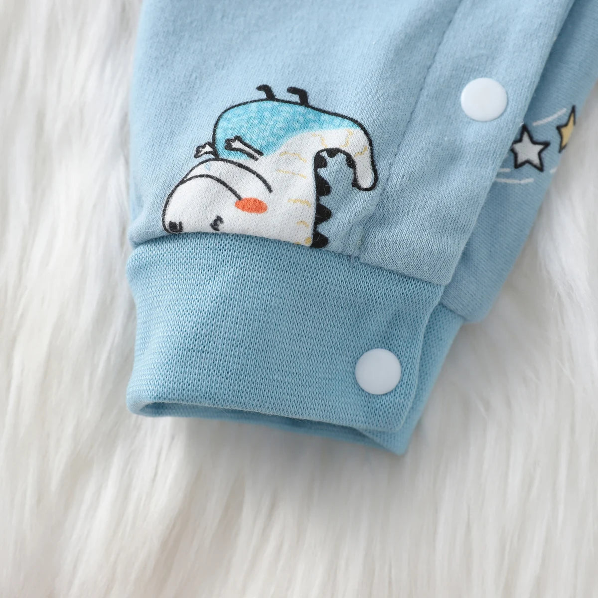 hibobi 100% Cotton Newborn Jumpsuit Comfortable Cute Animal Patterns Round Neck Baby Crawling Suit 0-18m Toddler Onesie