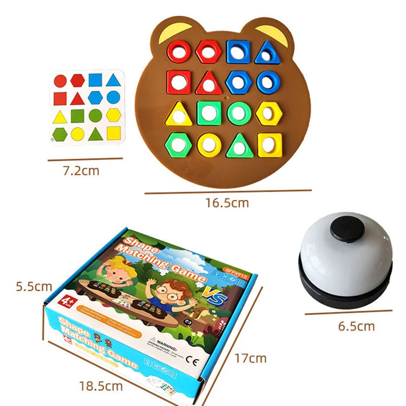 Matching Puzzle Colours Geometric Shape