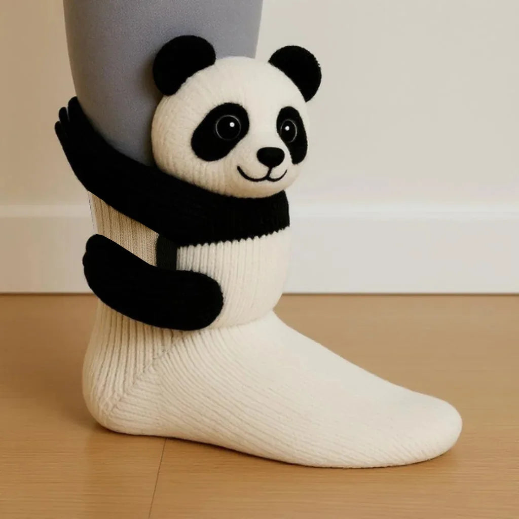🧦 3D Knitted Animal Cute Socks | Cozy Fuzzy Thick Plush Kawaii Socks for Women, Teens & Kids | Winter Homewear & Holiday Gift