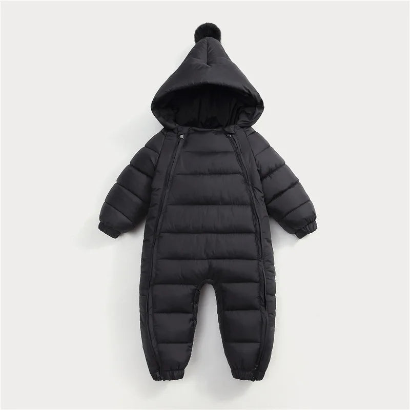 Jumpsuit crawling clothes for boys and girls aged 0-3 winter cotton