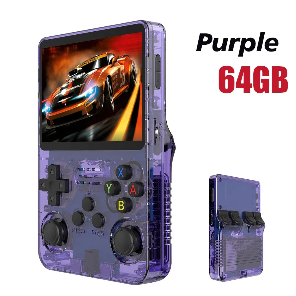 Handheld Game Console Linux System 3.5 Inch IPS Screen Portable Pocket Video Player 64GB 128GB