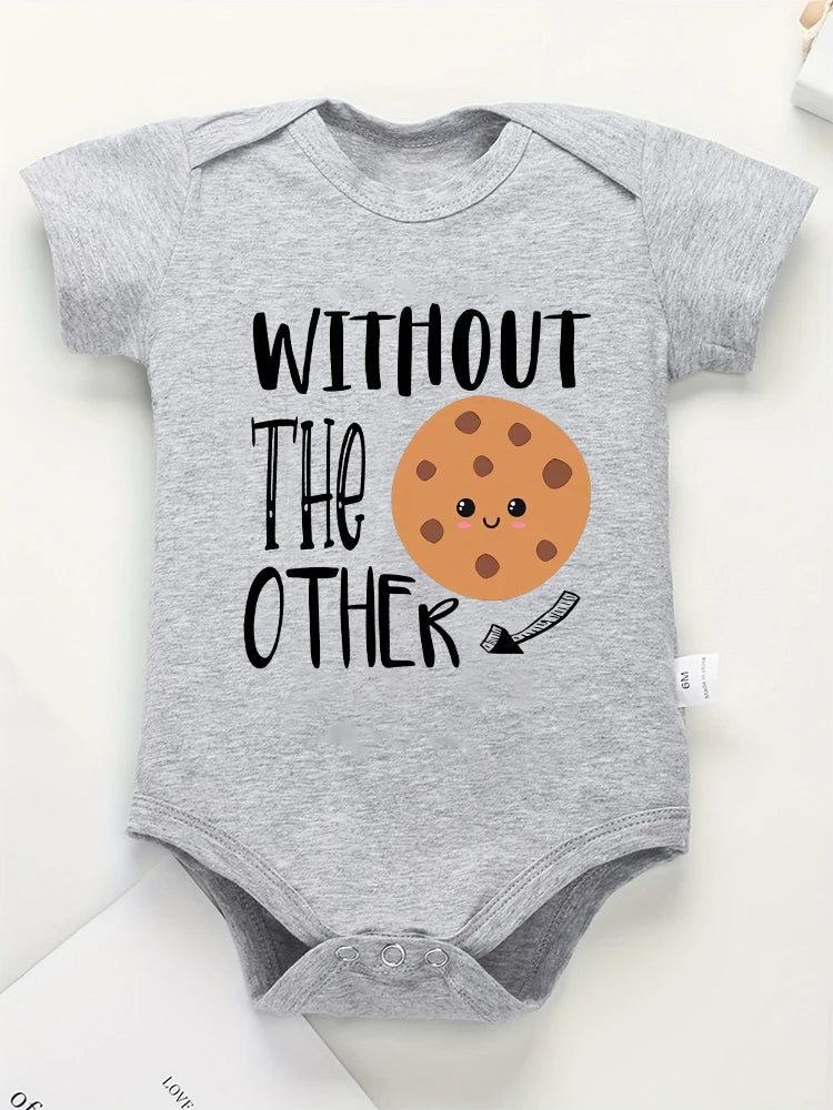 Can't Have One Without The Other Twin Baby Boys Clothes Bodysuits
