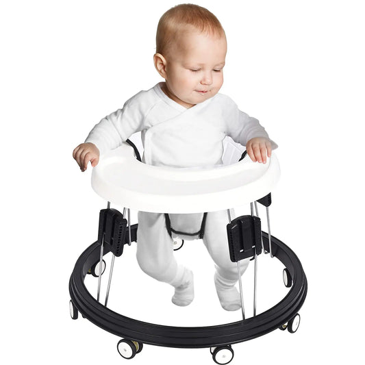 Baby Walker, Foldable Multi-Function Anti-Rollover Walker with Brake.