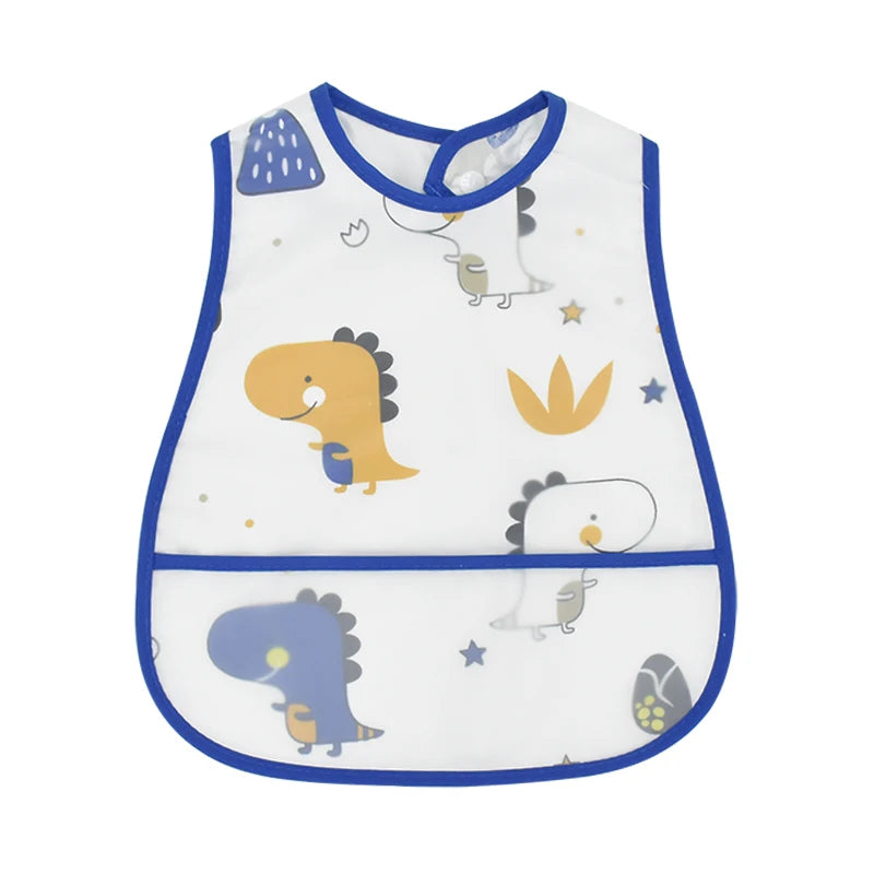 Waterproof Pocket Lunch Feeding Bibs Adjustable