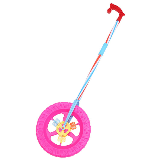 Children'S Baby 2-Section Walking Stroller With Wheels Toddler Stroller Push Walker Wheels Learning Along Pvc Color Random