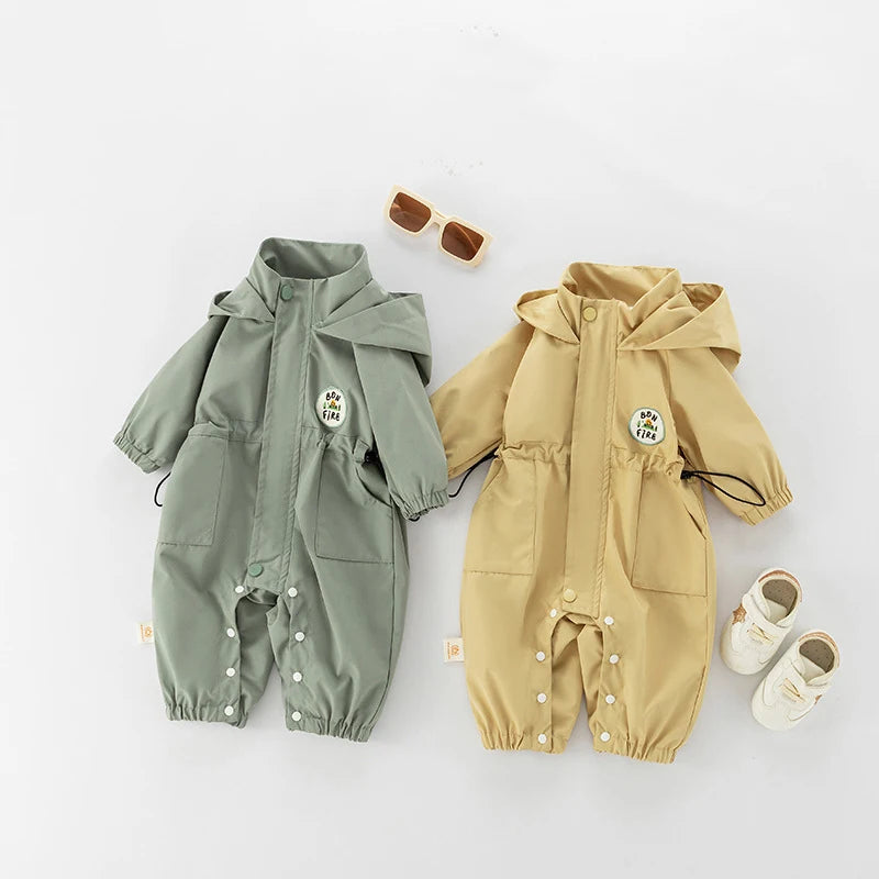 Casual Double-layer Hooded Jumpsuit