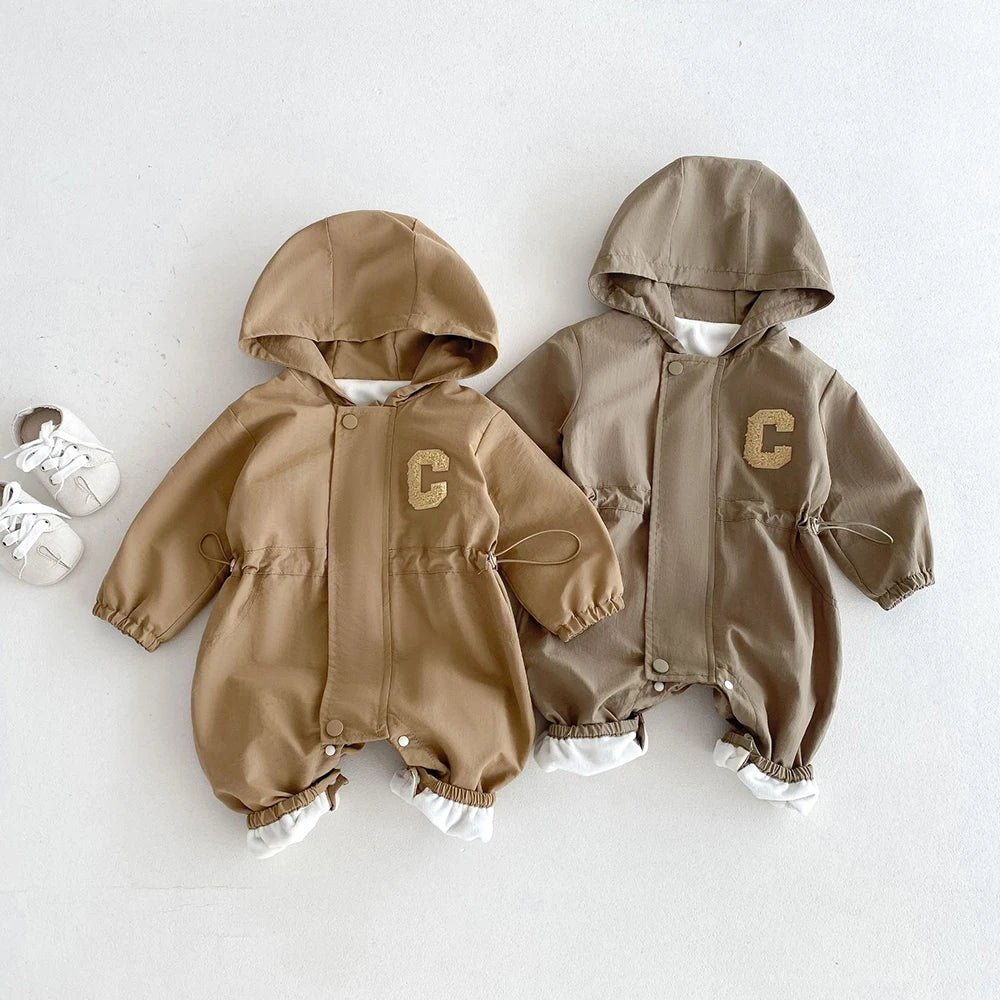 Casual Double-layer Hooded Jumpsuit