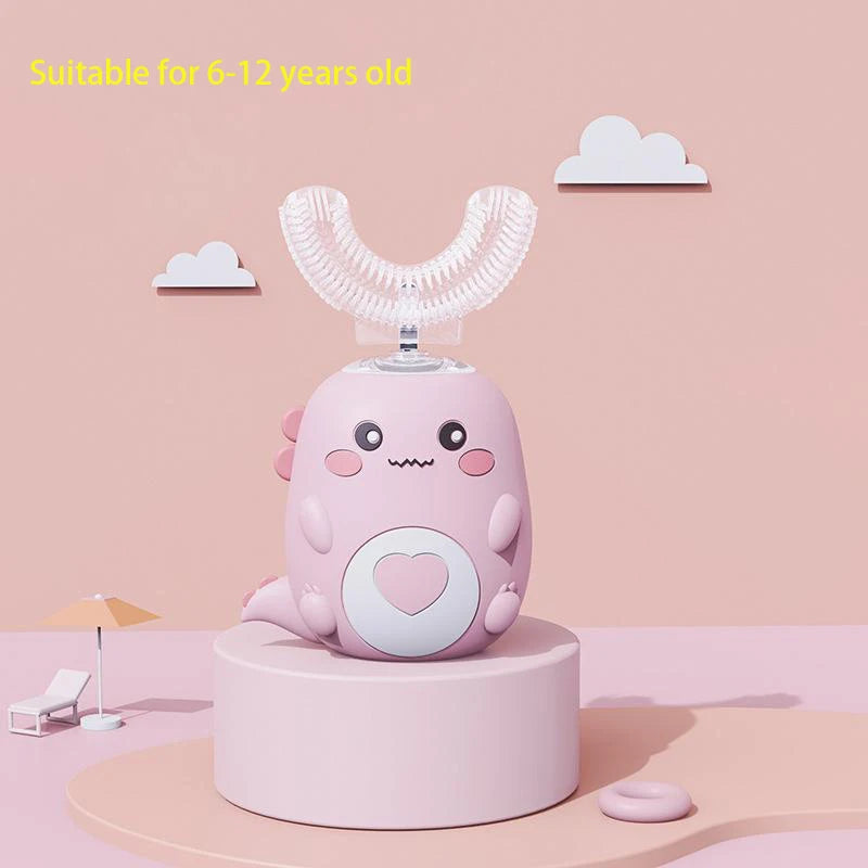 Kids U-Shape Toothbrush 360° Soft Silicone | Toddler & Baby Toothbrush | BPA-Free Manual Toothbrush for Boys & Girls | Gentle Gum Care, Safe Oral Hygiene, Fun Design