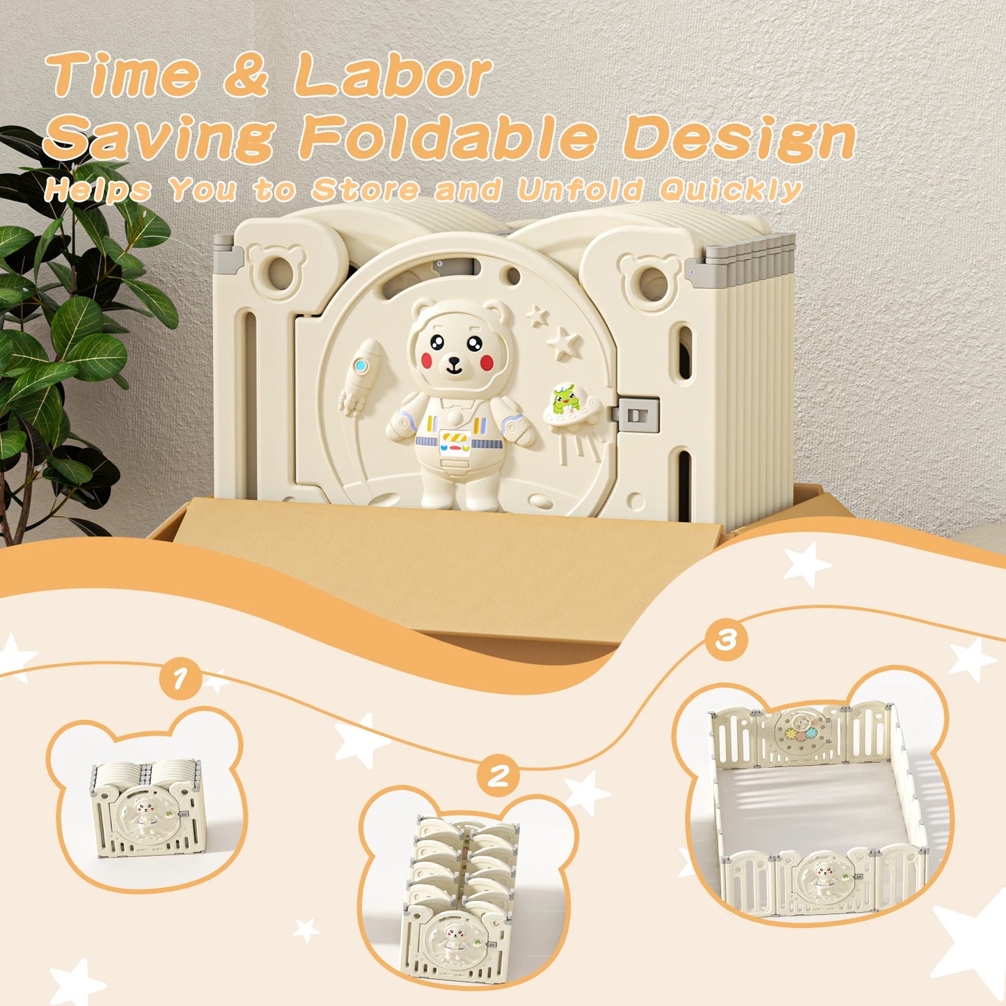Children's Playpen Baby Safety Fence Luxury Combination Indoor Safety Barrier