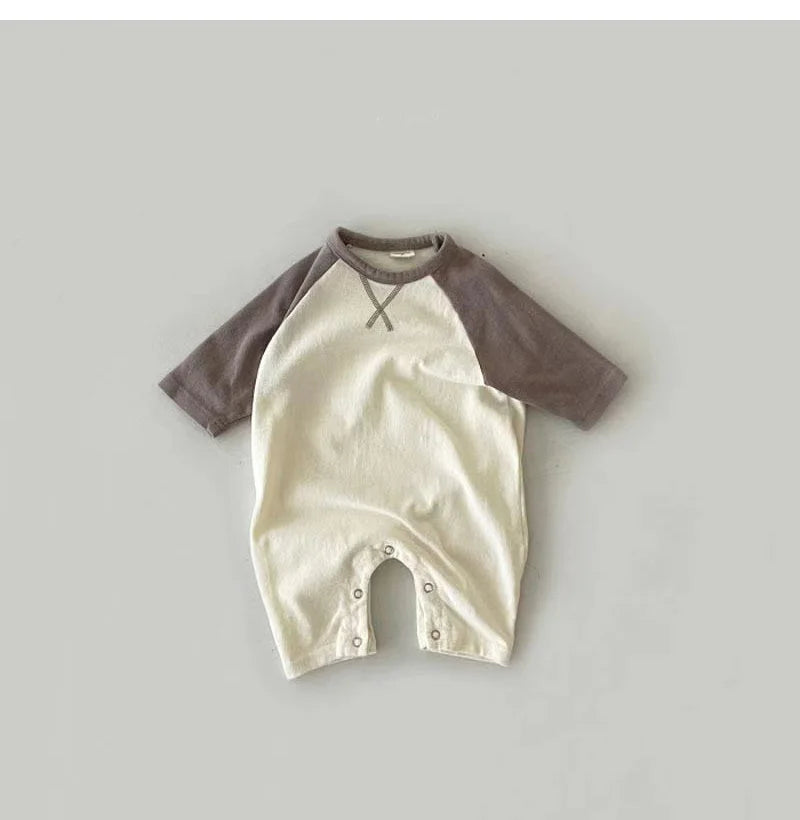New Spring Autumn Baby Bodysuit Soft Cotton Toddler Jumpsuits for Girls Boys Newborn One-Piece Clothes Korea Style Infant Romper