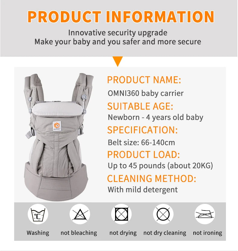 Baby Carrier Multifunction Breathable