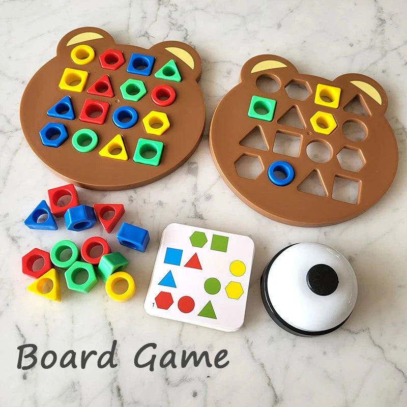 Matching Puzzle Colours Geometric Shape