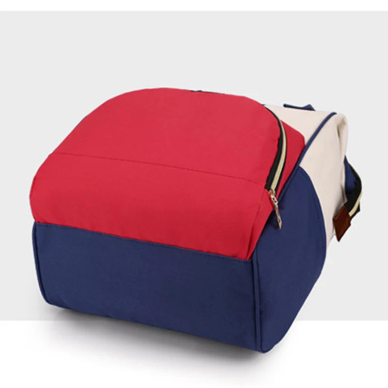 Large Capacity Canvas Mummy Bag Multifunctional Baby Bottle Thermal