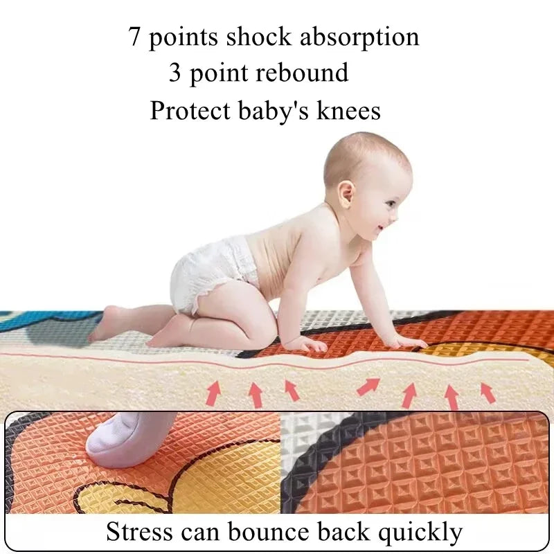 200cm*180cm 5 Size Options Crawling Carpet Baby Play Mat Blanket Children Rug for Kids Educational Toys Soft Activity Game Floor