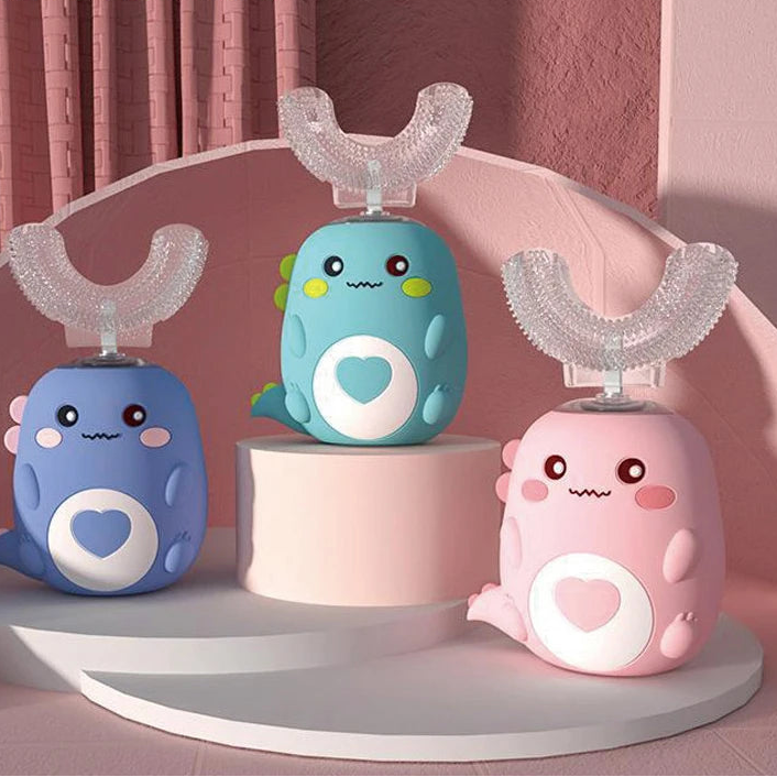 Kids U-Shape Toothbrush 360° Soft Silicone | Toddler & Baby Toothbrush | BPA-Free Manual Toothbrush for Boys & Girls | Gentle Gum Care, Safe Oral Hygiene, Fun Design