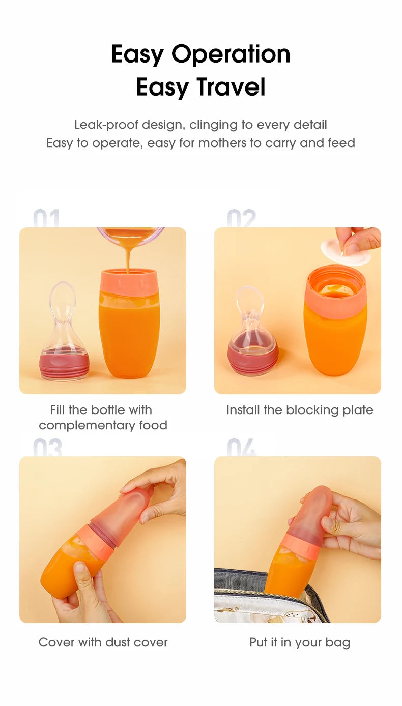 100ml Liquid Silicone Baby Feeder