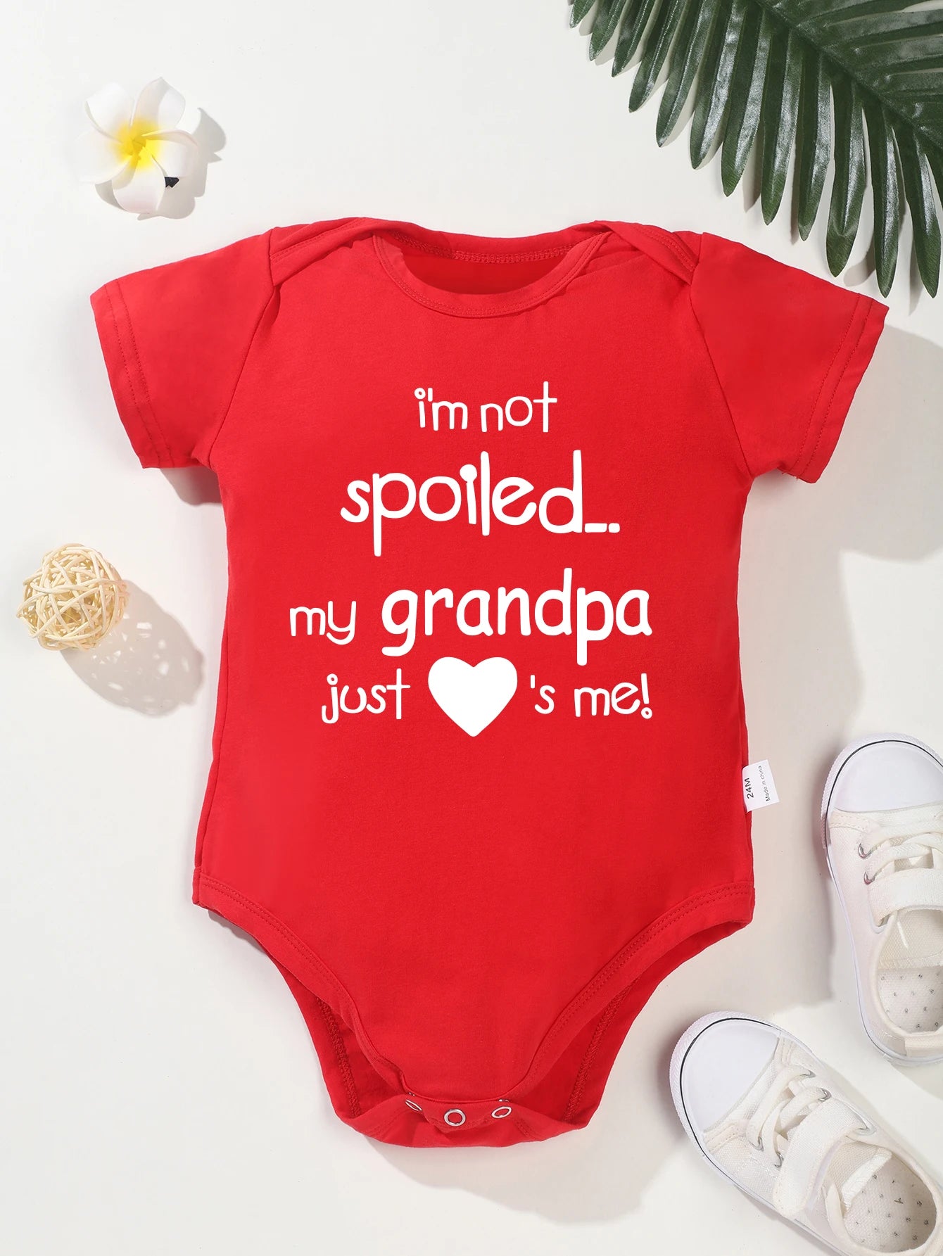 COULD I BE ANY CUTER Letter Print Baby Onesies