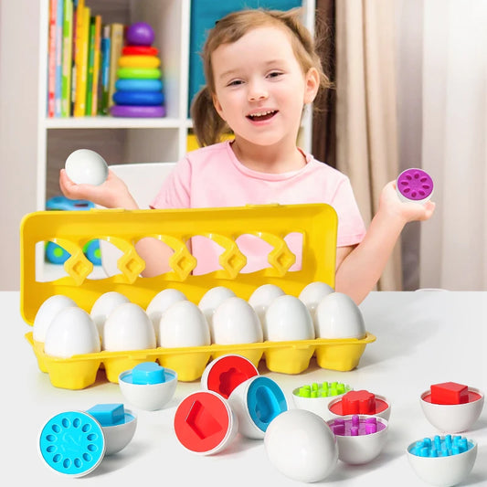 Eggs Screws 3D Puzzle Learning Education Math Toys Kids Shape Match Smart Game