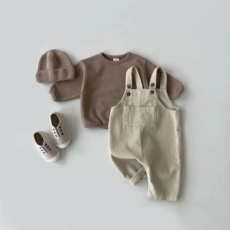 Suspander Romper Soft Kids Basic Playsuit Jumpsuit Clothing.