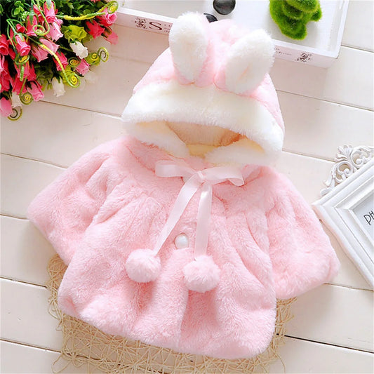 Winter Baby Girl Jacket Hooded