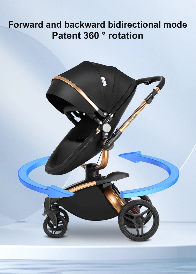 Biomimetic baby stroller 3 in 1 baby car light