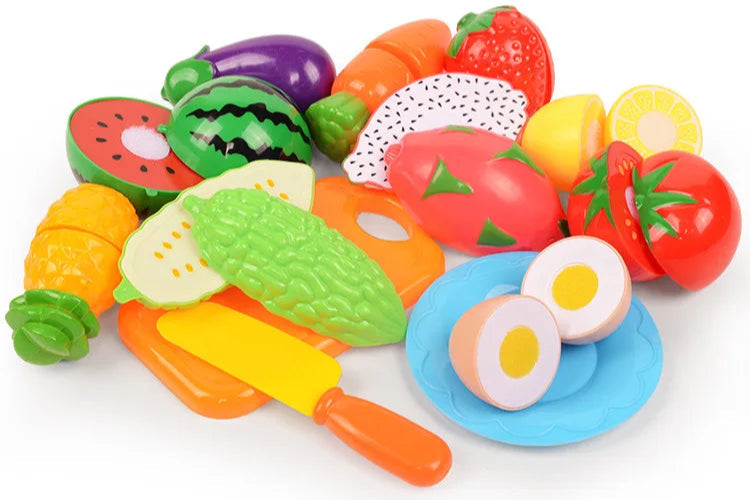 3-6 Years Old Child Vegetables and Fruits Kitchen Toys Set