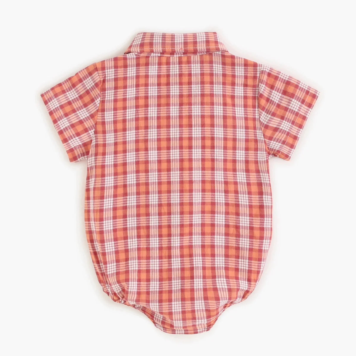 Sanlutoz Cotton Baby Boys Bodysuits Fashion Newborn Clothes for Baby Boy Short Sleeve Summer Baby Clothing Plaid