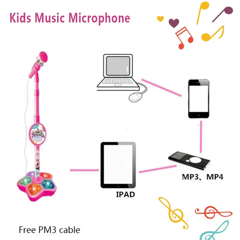 Microphone with Stand Karaoke