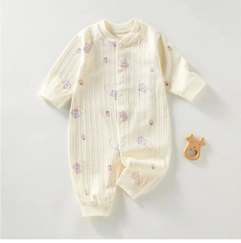 Baby Rompers for Boys Girls Long Sleeve Cute Cartoon Design Spring and Autumn Jumpsuit Newborn 3M 6M 9M 12M 18M 24M