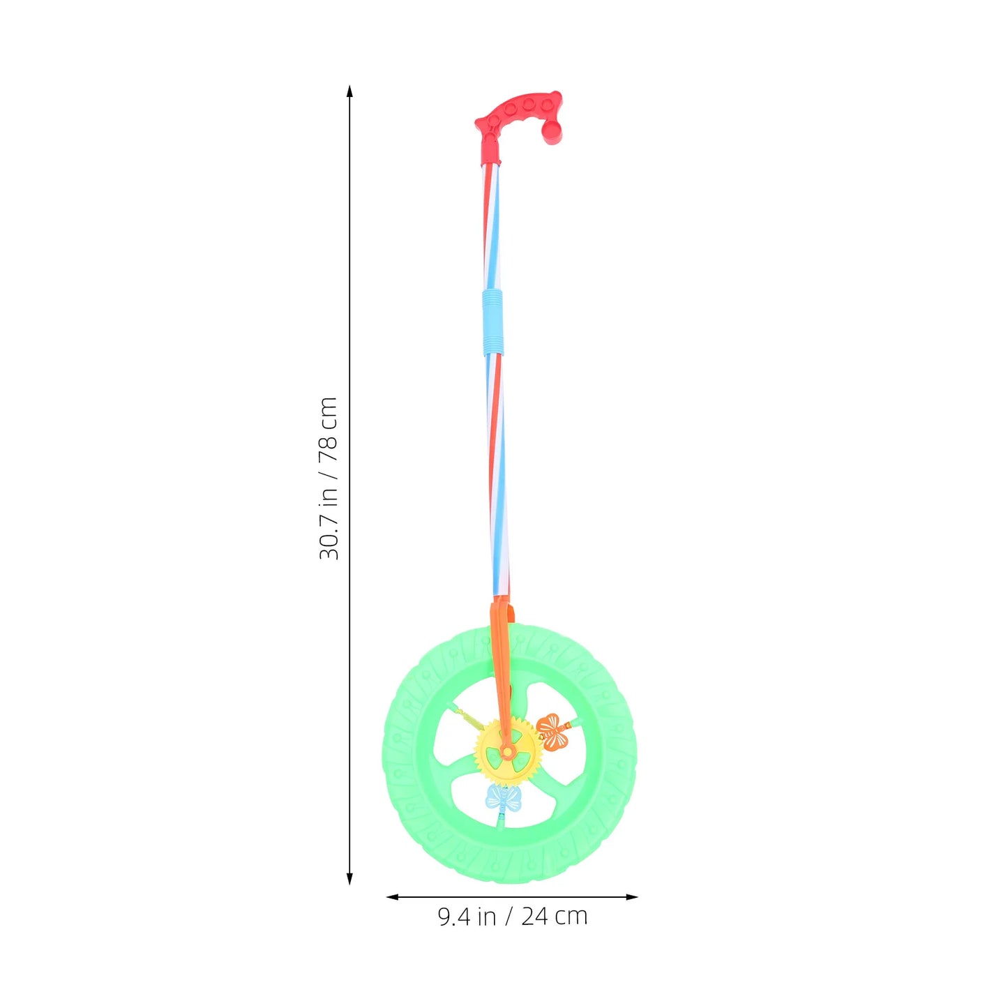 Children'S Baby 2-Section Walking Stroller With Wheels Toddler Stroller Push Walker Wheels Learning Along Pvc Color Random