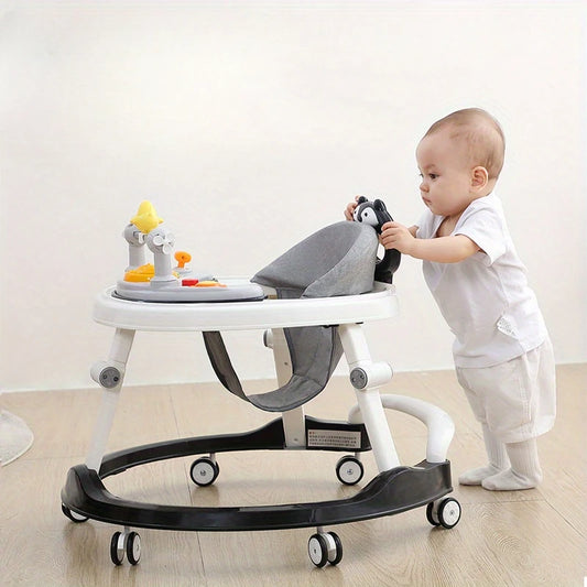 Foldable Baby Walker with Adjustable Heights Activity Center