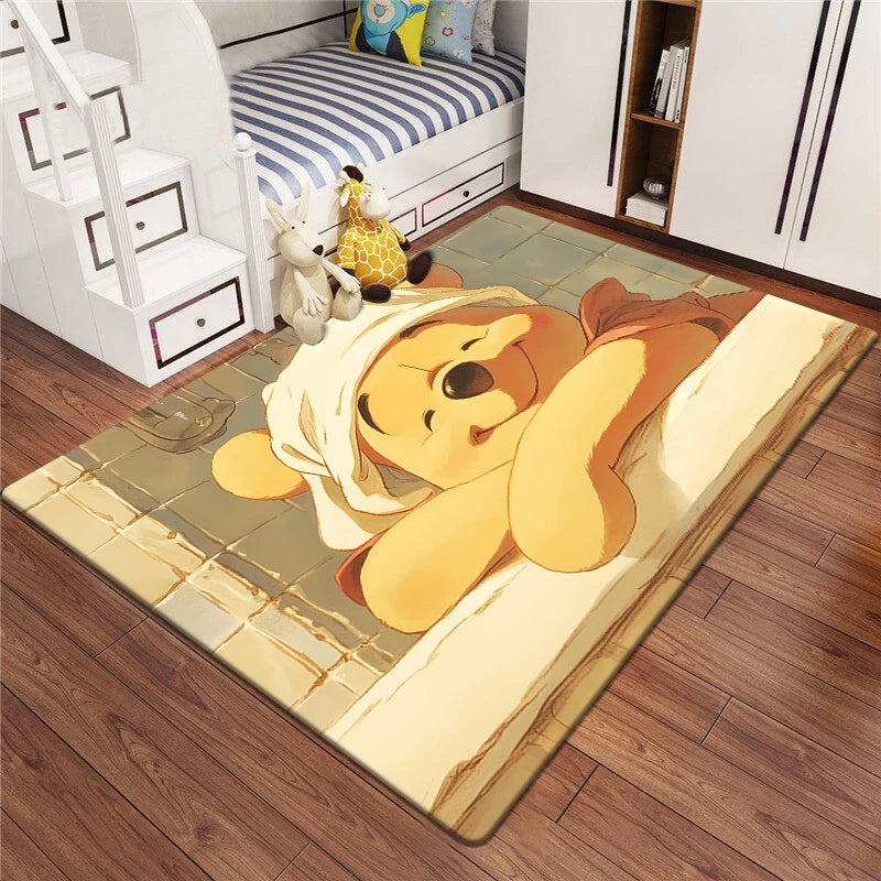 Winnie the Pooh Cartoon Printed Carpet .Living Room Bedroom Entrance Door Mat ,Sofa ,Toilets,Home Decoration Carpet. Picnic Rug