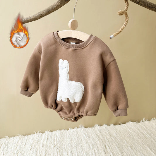Fleece Animal Hooded Romper