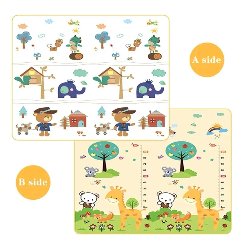 200cm*180cm 5 Size Options Crawling Carpet Baby Play Mat Blanket Children Rug for Kids Educational Toys Soft Activity Game Floor