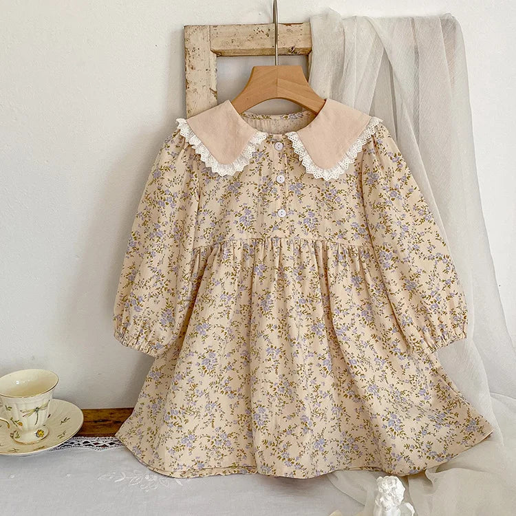 Flower Printing Princess Dress