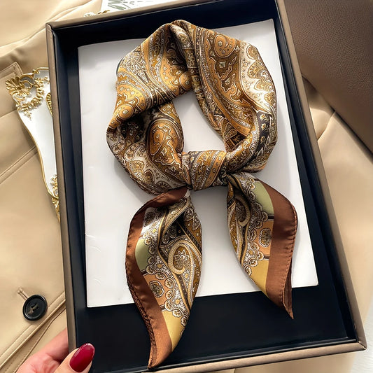 27.56" Print Small Square Scarf