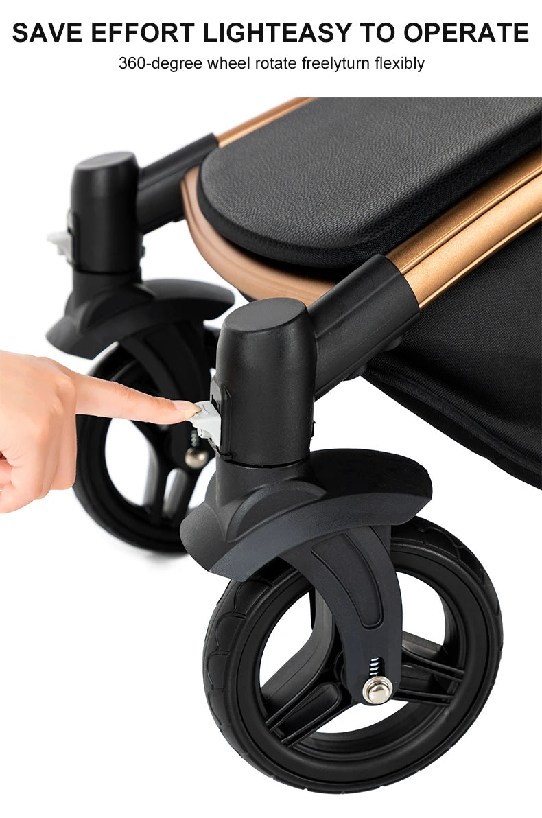 Biomimetic baby stroller 3 in 1 baby car light