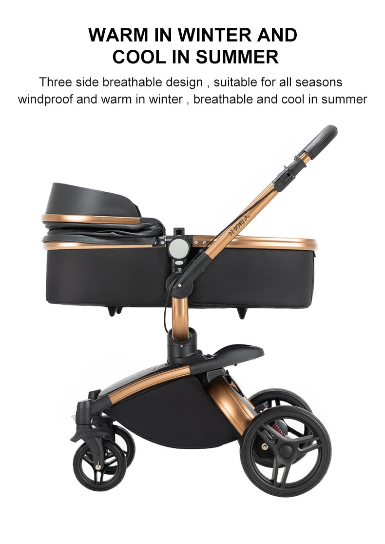 Biomimetic baby stroller 3 in 1 baby car light