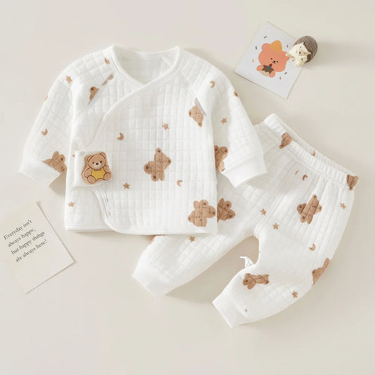 Pajama Set Warm Sleepwear
