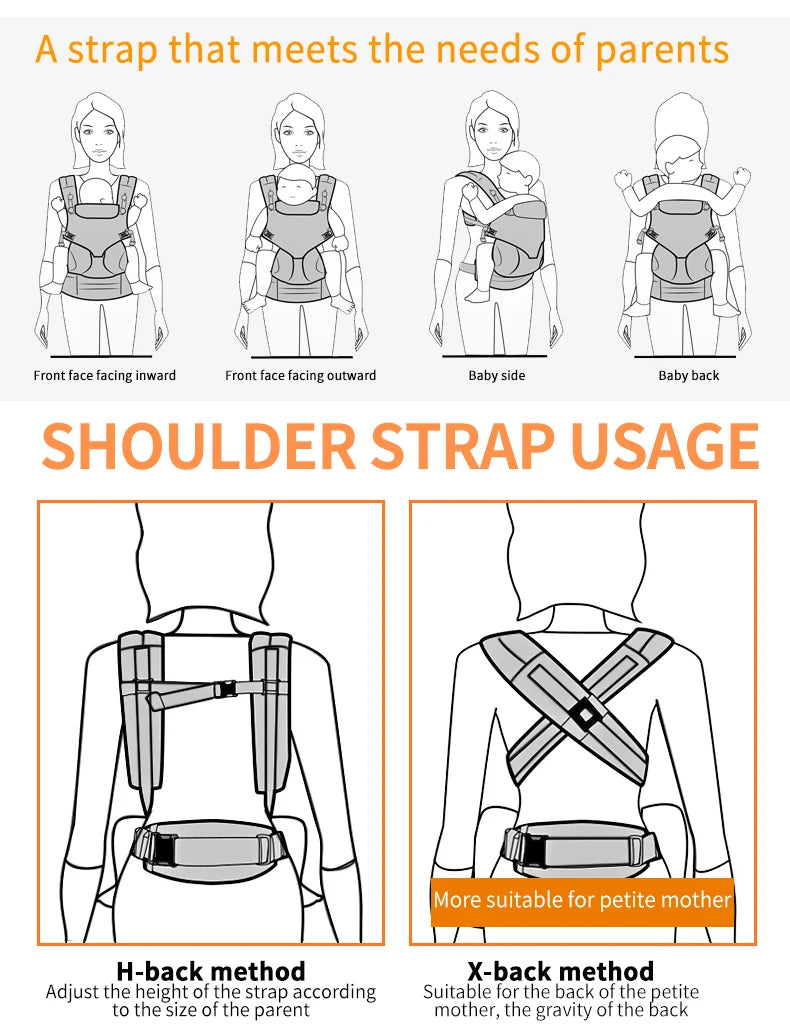 Baby Carrier Multifunction Breathable