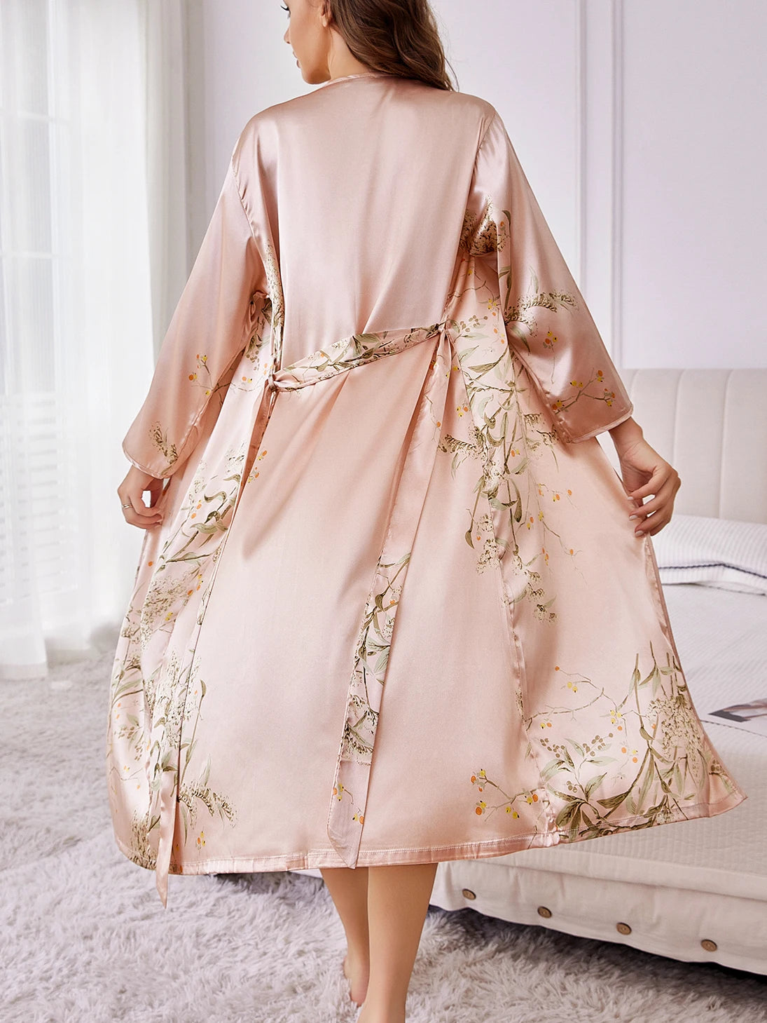 Elegant Robe Floral Print