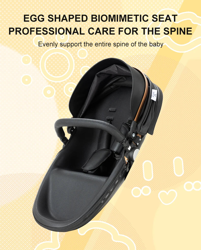 Biomimetic baby stroller 3 in 1 baby car light