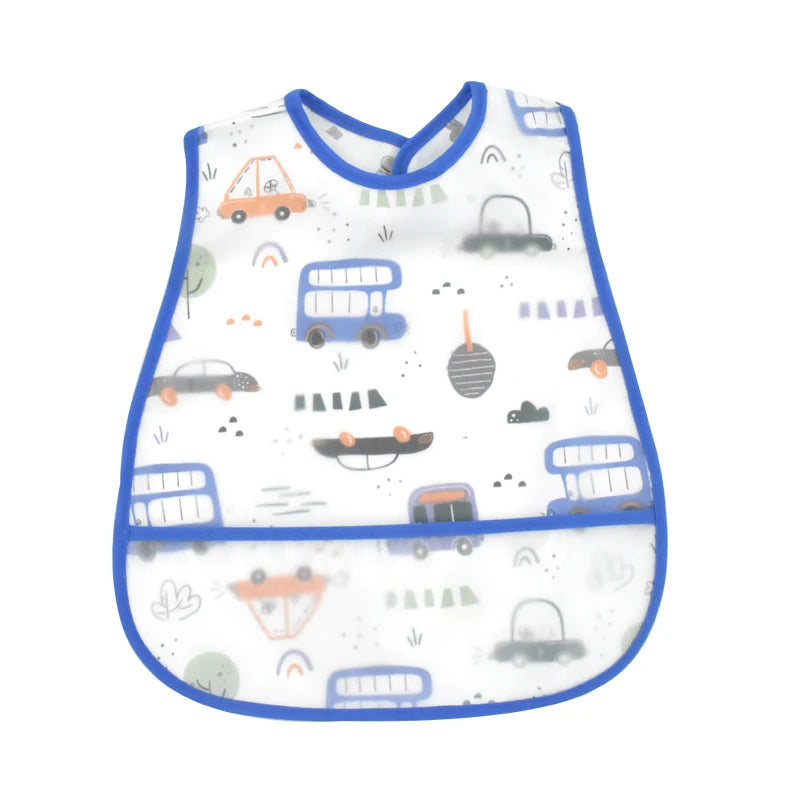 Waterproof Pocket Lunch Feeding Bibs Adjustable