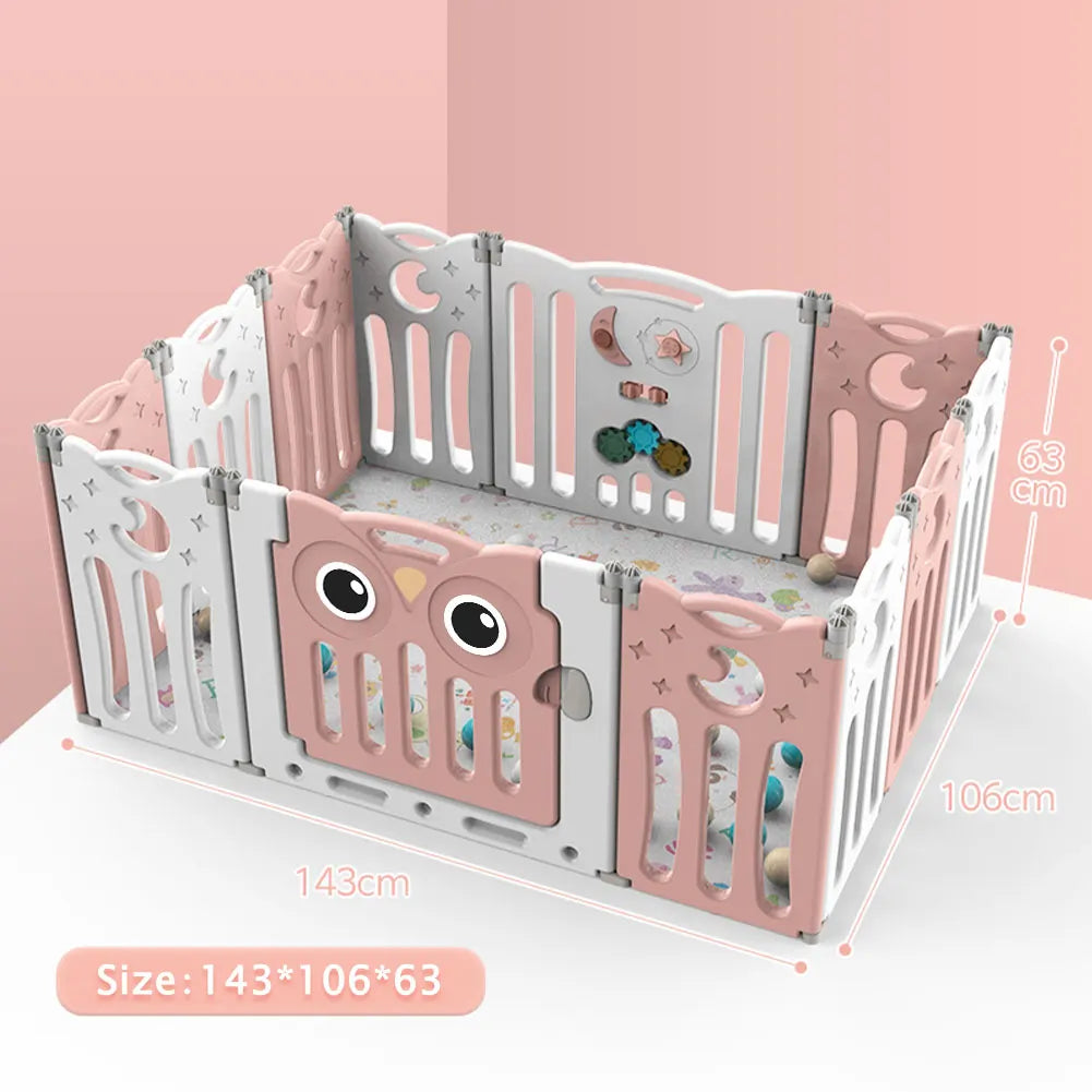 KIDkid Foldable Baby Kid Playpen 10&12 Panel Safety Play Yard Home Activity Center