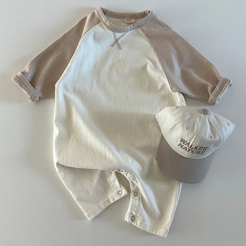 New Spring Autumn Baby Bodysuit Soft Cotton Toddler Jumpsuits for Girls Boys Newborn One-Piece Clothes Korea Style Infant Romper