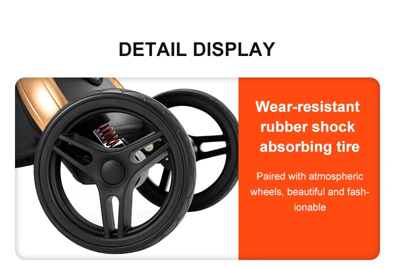 Biomimetic baby stroller 3 in 1 baby car light